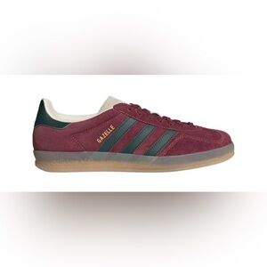 Adidas Gazelle Men's Maroon and Green Sneakers
